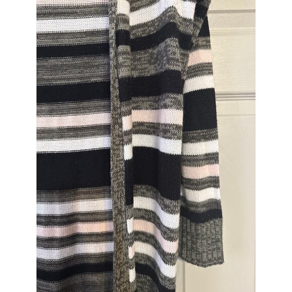 What's Next Striped Hooded Sweater Sz 1X - Picture 2 of 8